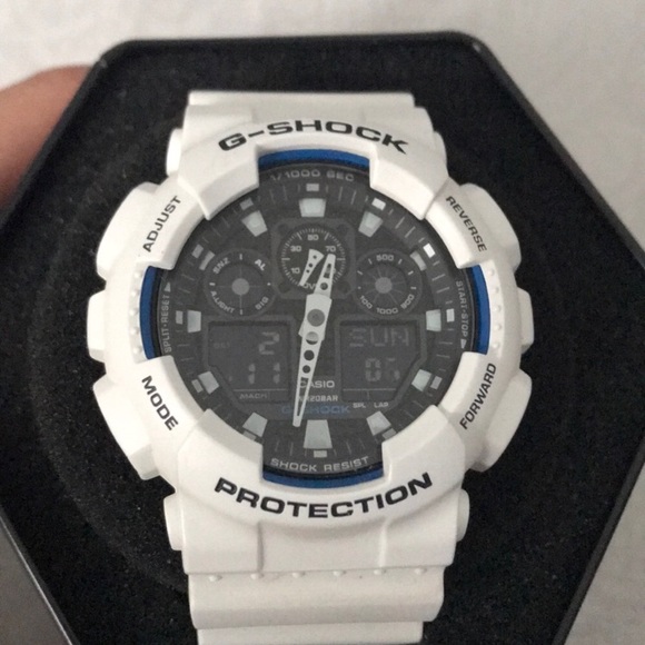 SALE! G-Shock GA-100 Military Series Watch - White - Picture 2 of 7